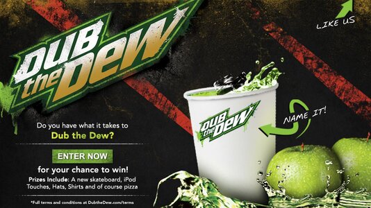 Dub the Dew (or why to never let the internet name your products)