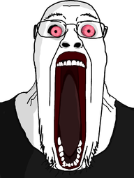 soyjak wojak open mouth glasses dark shirt redditor.png